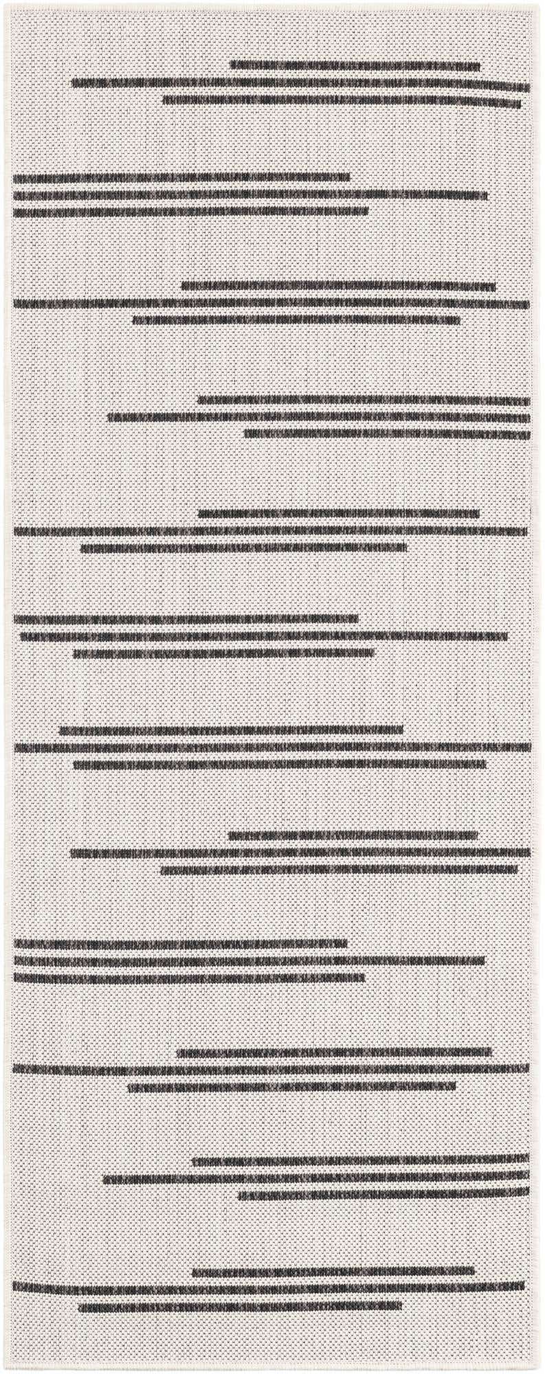 2' x 5' 3 Easy-Clean Modern Indoor / Outdoor Runner Rug