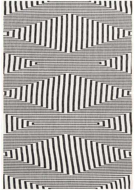 2' 7 x 12' Easy-Clean Modern Indoor / Outdoor Runner Rug