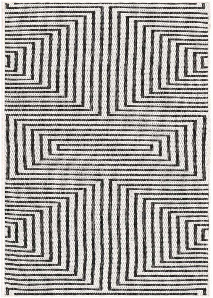 2' x 5' 3 Easy-Clean Modern Indoor / Outdoor Runner Rug