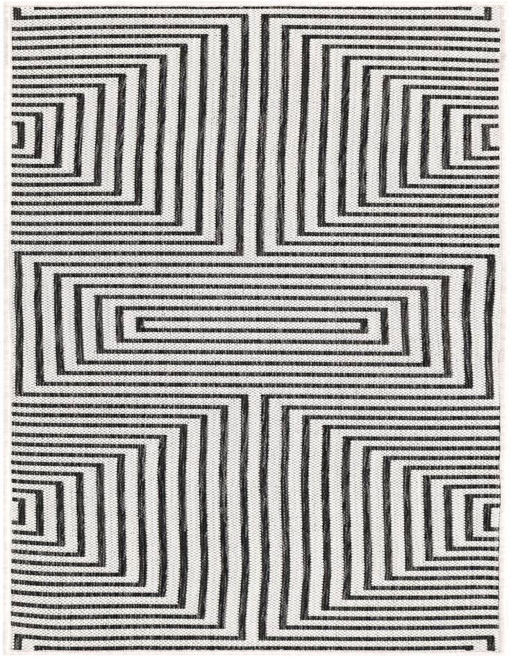Detail image of 2' x 5' 3 Easy-Clean Modern Indoor / Outdoor Runner Rug