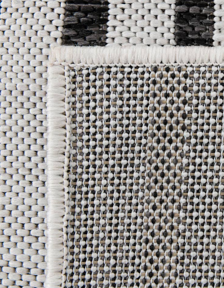 Detail image of 2' x 8' Easy-Clean Modern Indoor / Outdoor Runner Rug