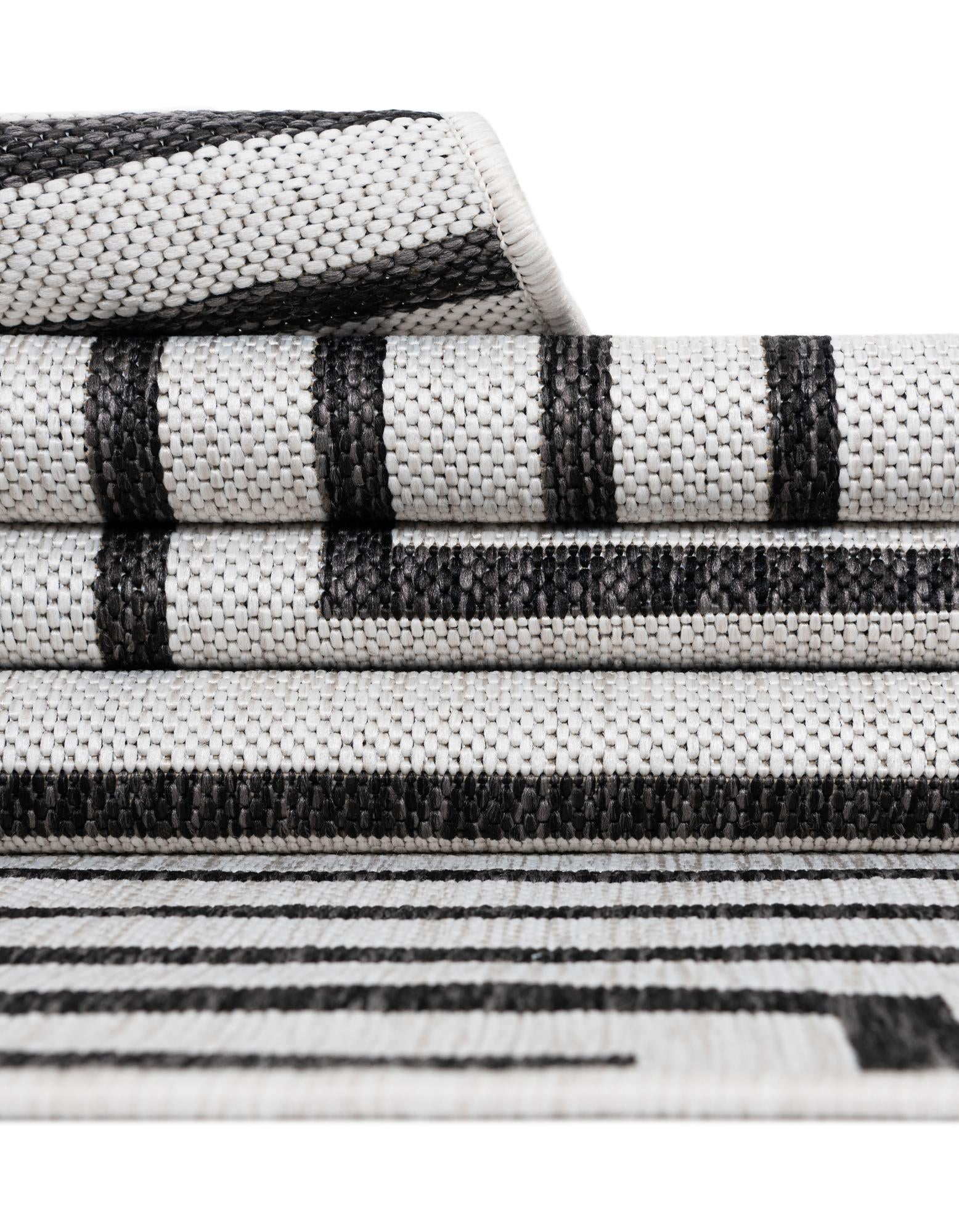 2' x 8' Easy-Clean Modern Indoor / Outdoor Runner Rug