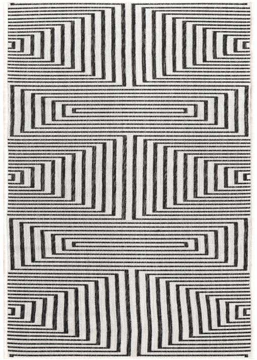 2' x 8' Easy-Clean Modern Indoor / Outdoor Runner Rug