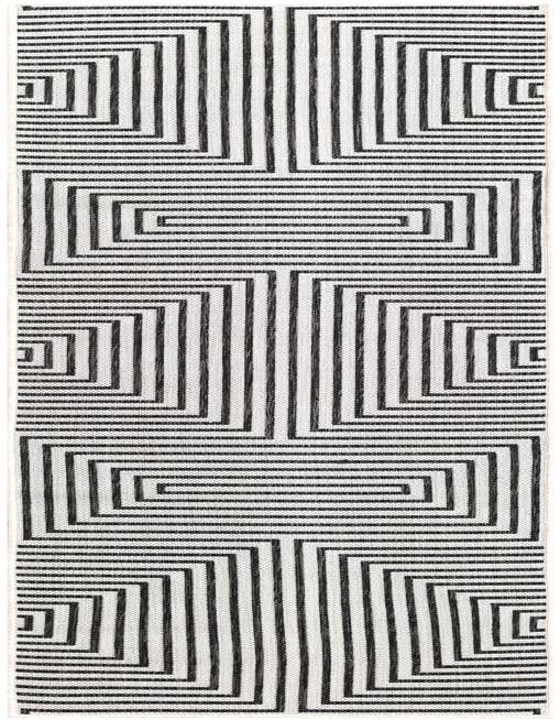 Detail image of 2' x 8' Easy-Clean Modern Indoor / Outdoor Runner Rug