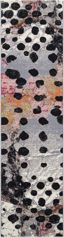 Detail image of 2' 7 x 10' Easy-Clean Modern Indoor / Outdoor Runner Rug
