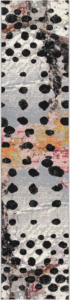 2' 7 x 12' Easy-Clean Modern Indoor / Outdoor Runner Rug