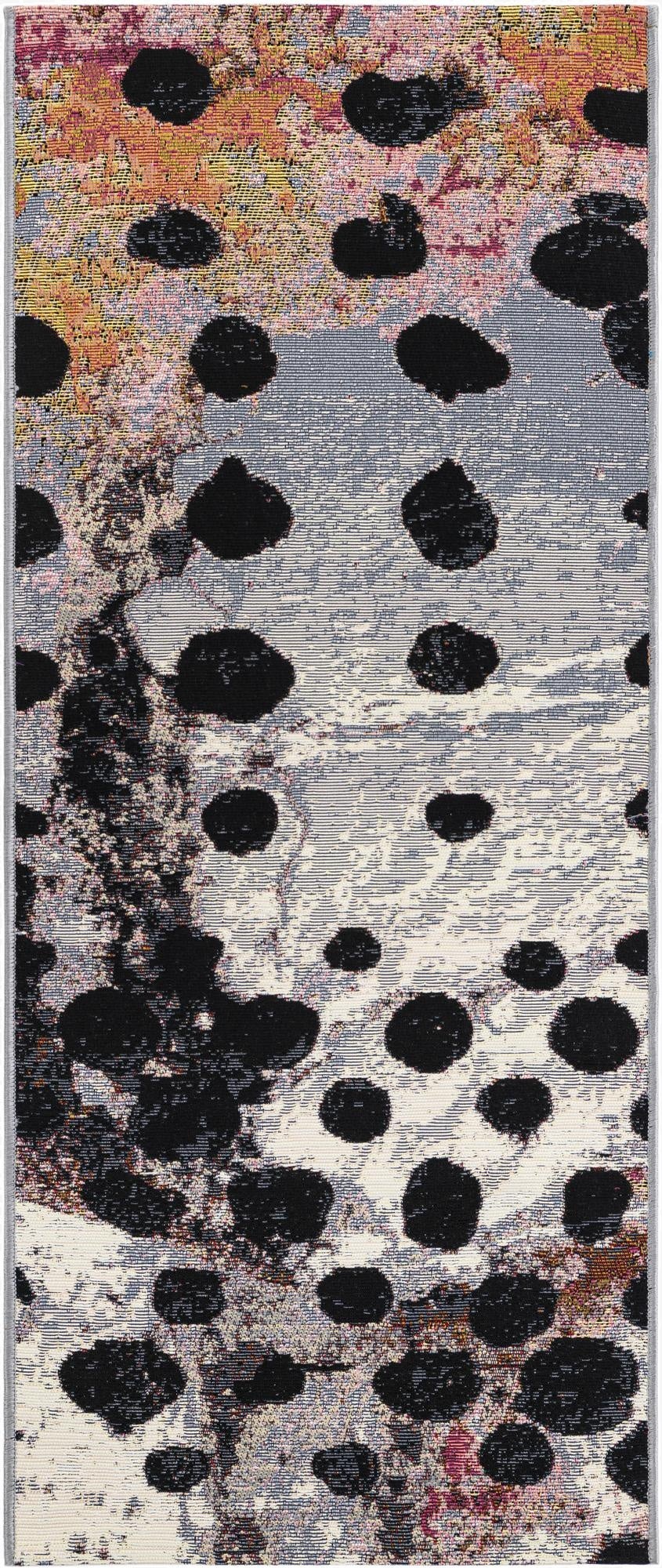 2' x 5'  Washable Modern Indoor / Outdoor Runner Rug