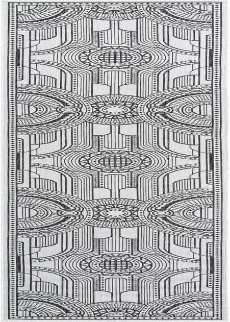 2' 7 x 12' Easy-Clean Traditional Indoor / Outdoor Runner Rug