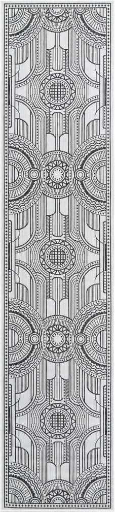 2' 7 x 12' Easy-Clean Traditional Indoor / Outdoor Runner Rug
