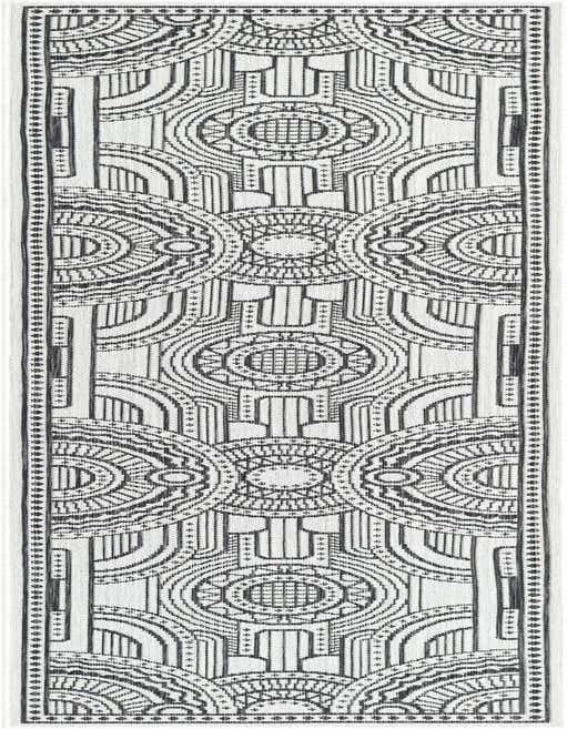 2' x 8' Easy-Clean Traditional Indoor / Outdoor Runner Rug