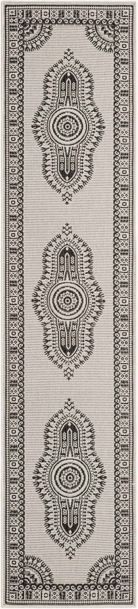 2' 7 x 12'  Washable Traditional Indoor / Outdoor Runner Rug