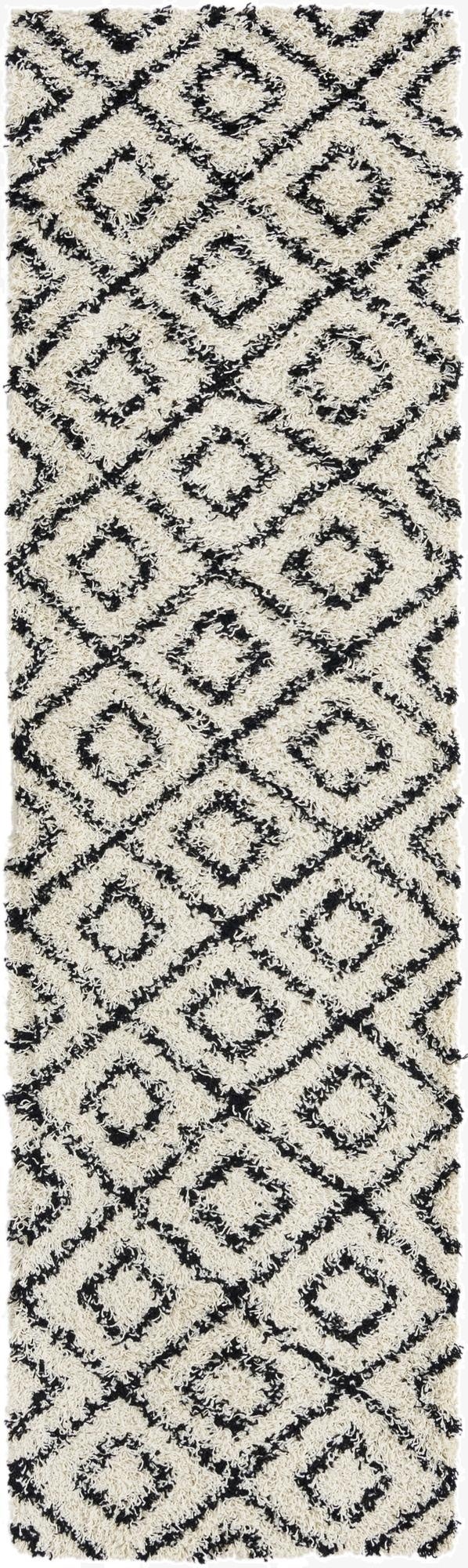 Primary image 2' 7 x 10' Trellis Shag Runner Rug
