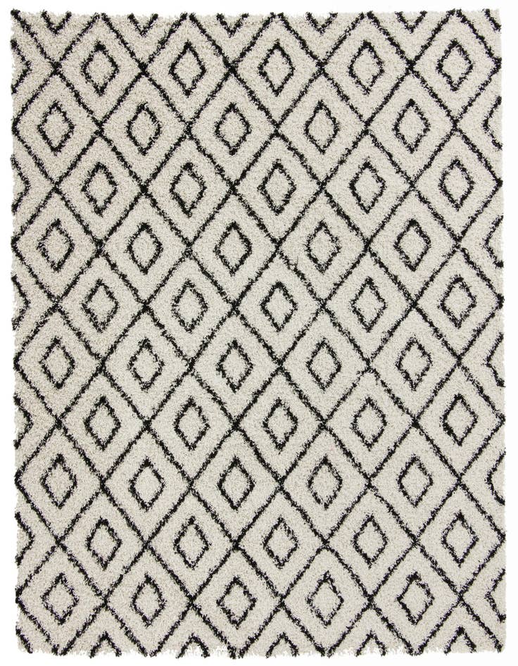 Detail image of 10' x 10' Lattice Shag Square Rug