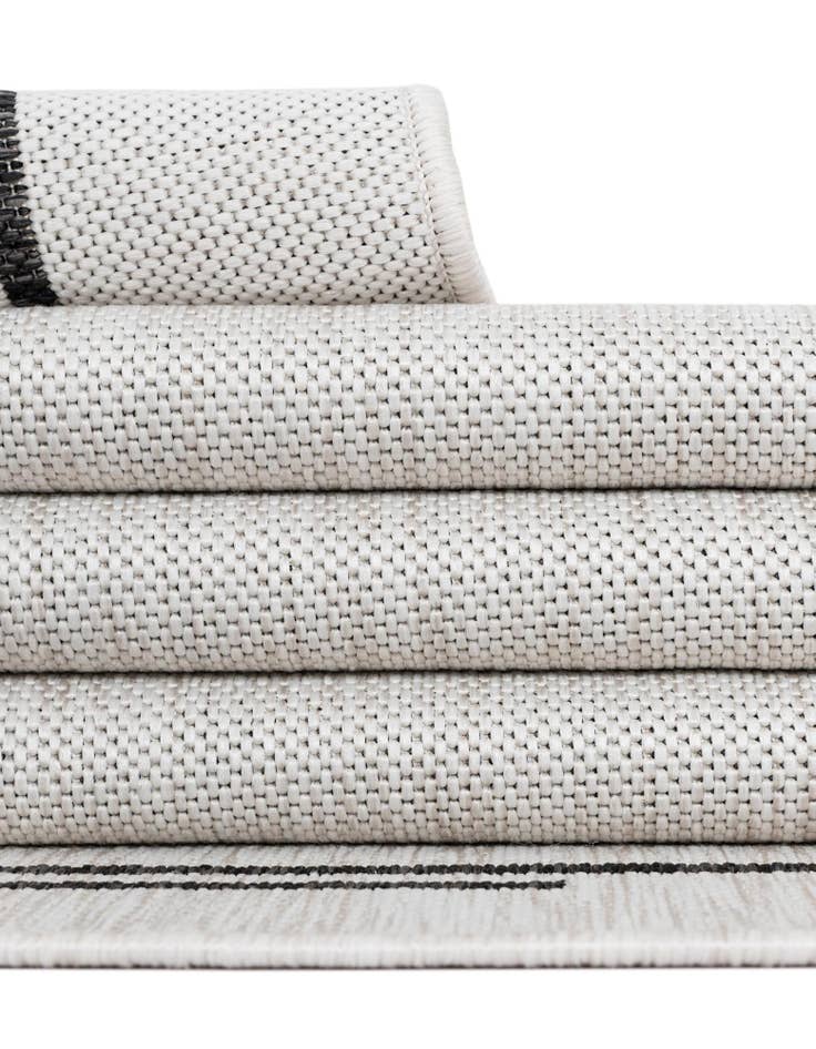 Detail image of 13' x 13' Easy-Clean Modern Indoor / Outdoor Square Rug