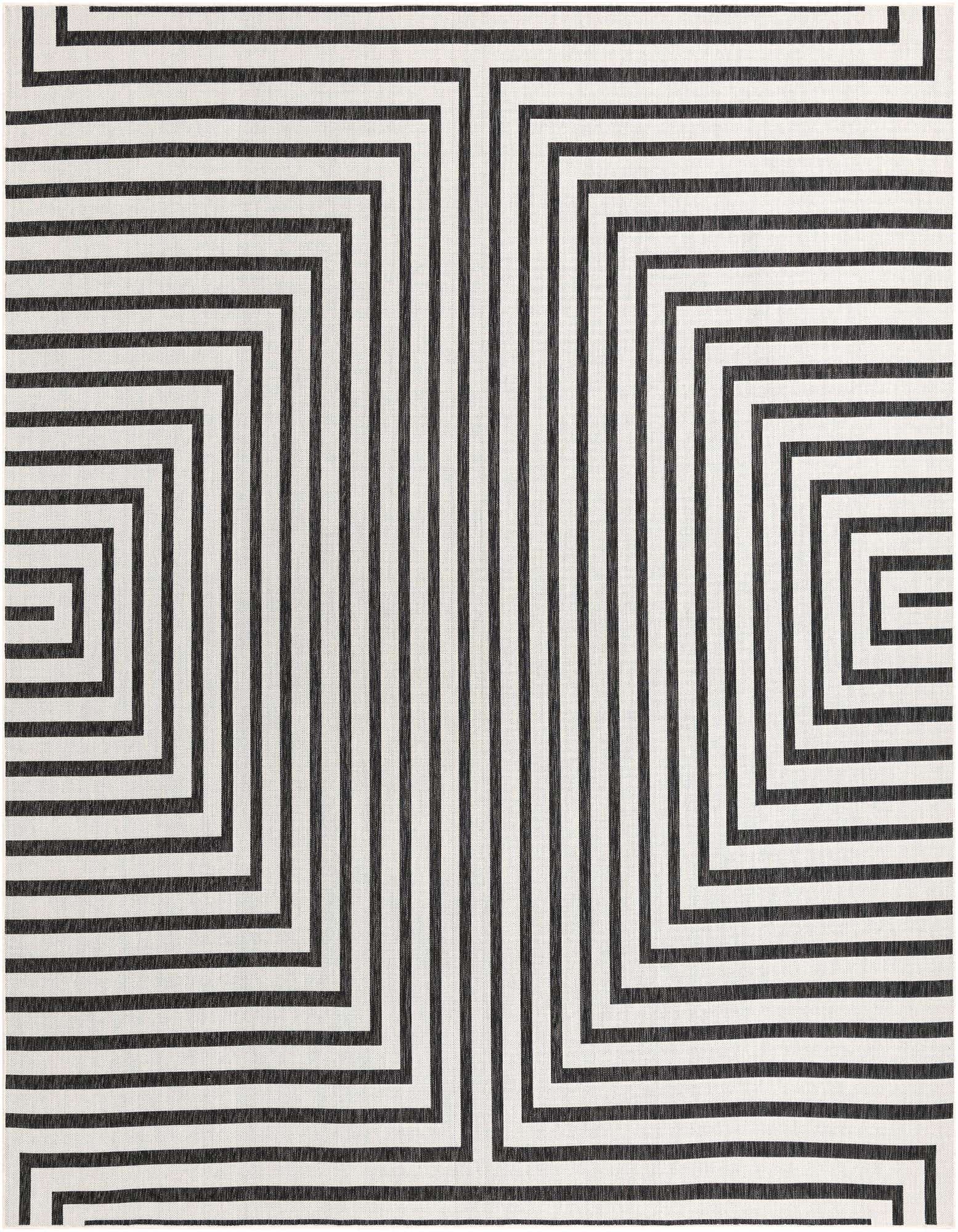 12' x 12' Easy-Clean Modern Indoor / Outdoor Square Rug
