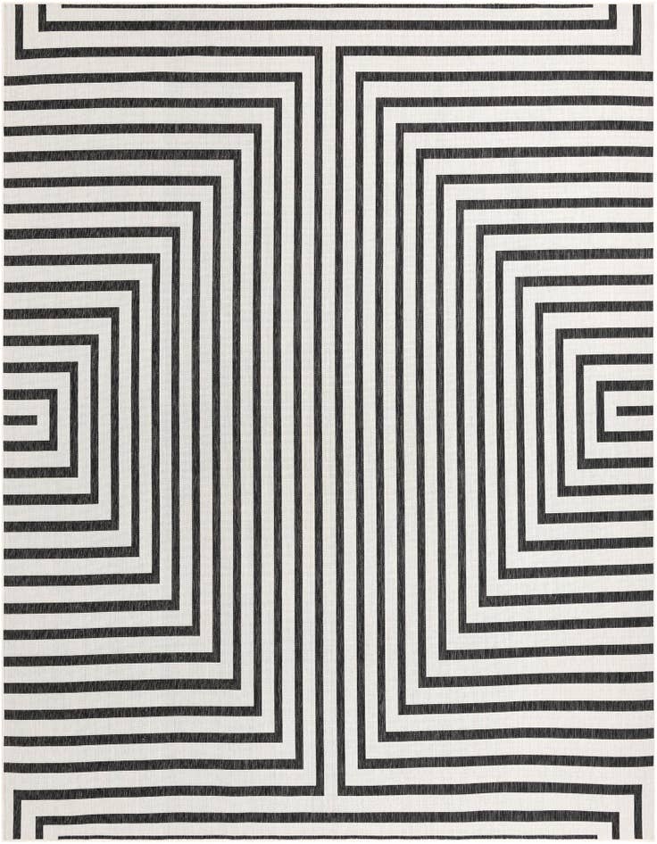 Detail image of 12' x 12' Easy-Clean Modern Indoor / Outdoor Square Rug