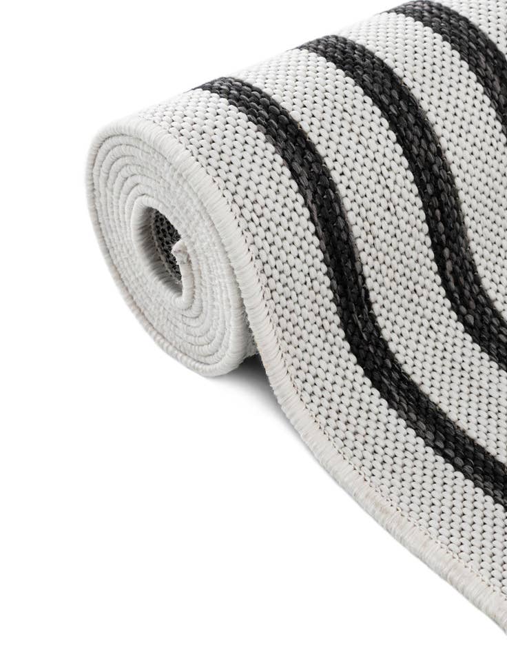 Detail image of 12' x 12'  Washable Modern Indoor / Outdoor Square Rug