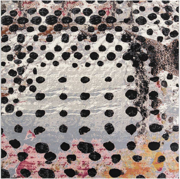 Detail image of 10' x 10' Easy-Clean Modern Indoor / Outdoor Square Rug