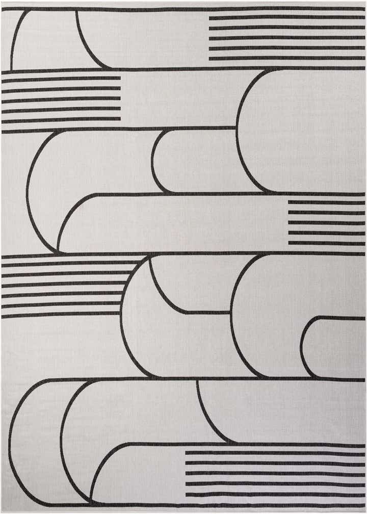 13' x 13' Easy-Clean Modern Indoor / Outdoor Square Rug