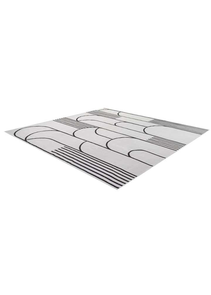 13' x 13' Easy-Clean Modern Indoor / Outdoor Square Rug