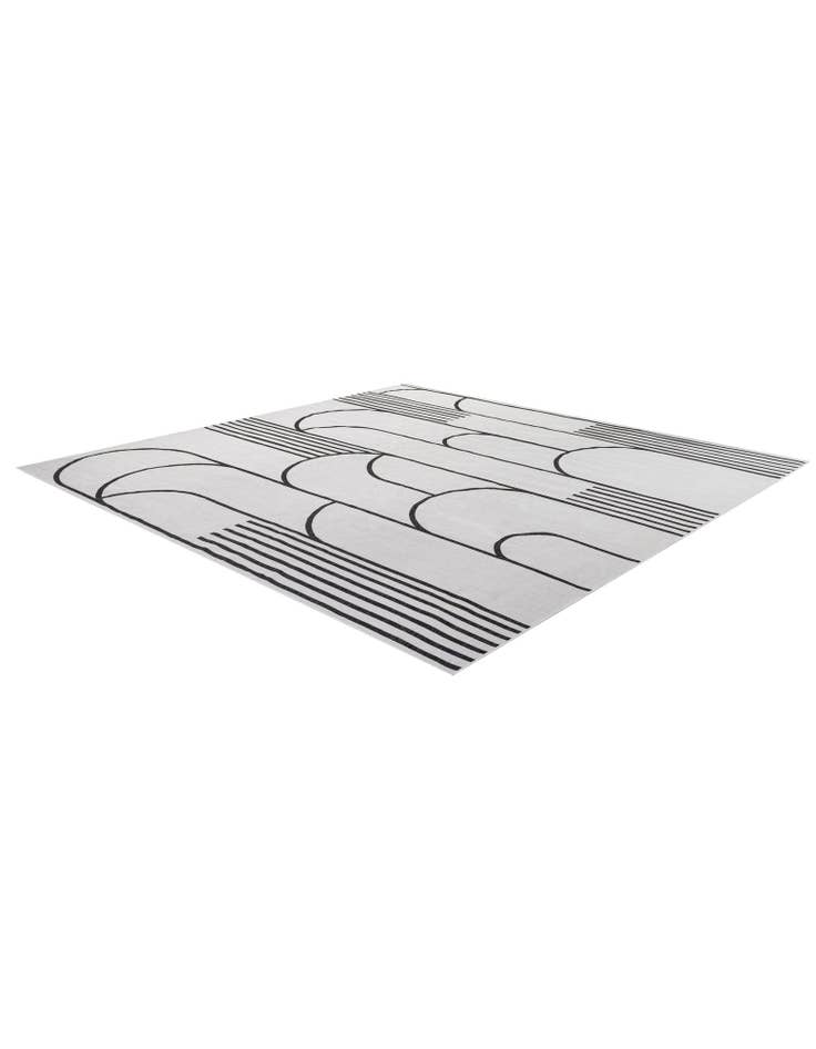 Detail image of 13' x 13'  Washable Modern Indoor / Outdoor Square Rug