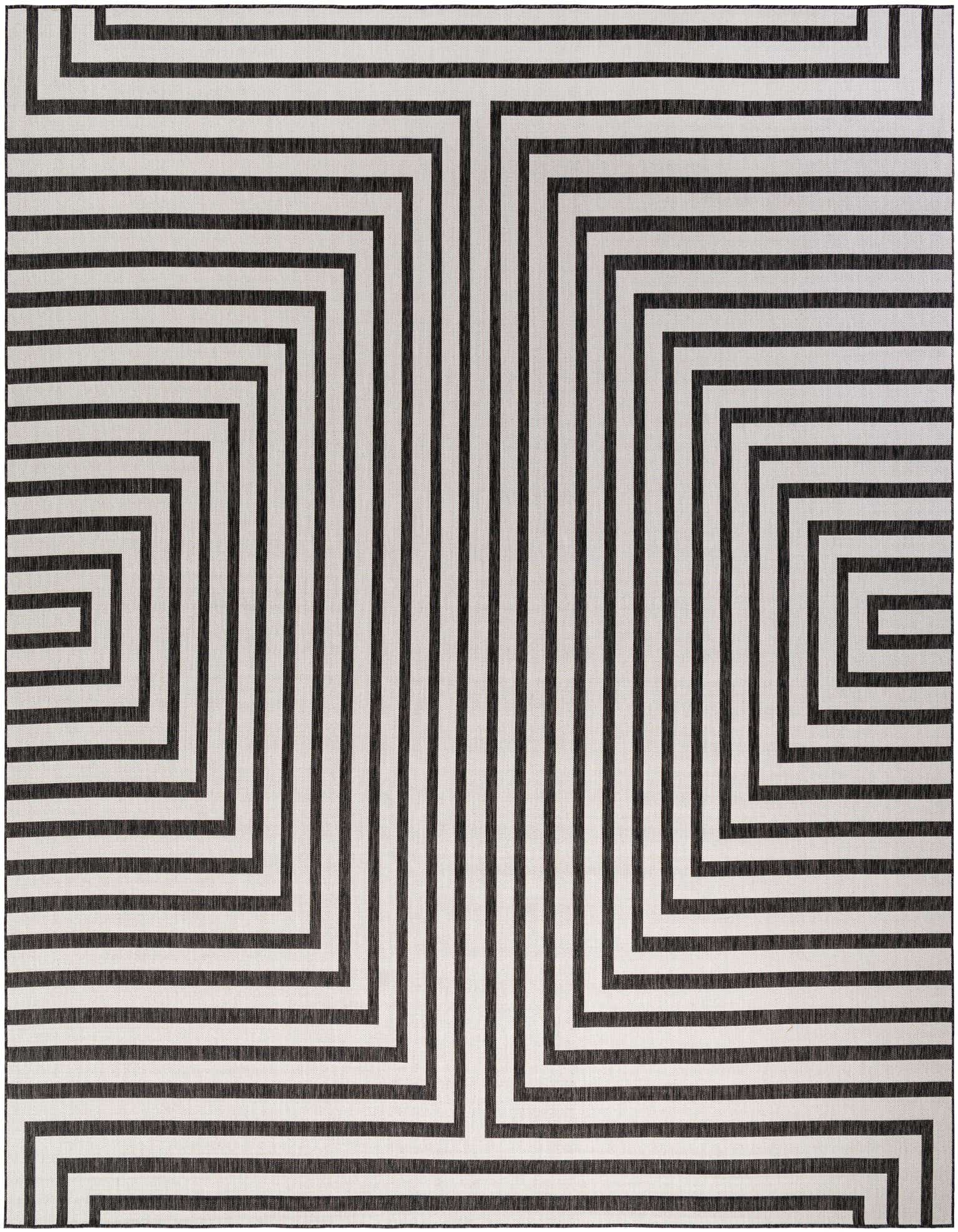 13' x 13' Easy-Clean Modern Indoor / Outdoor Square Rug