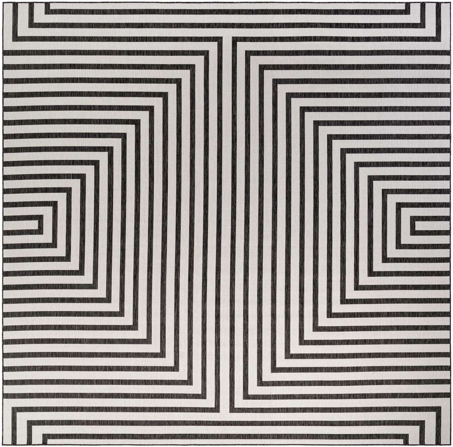 13' x 13' Easy-Clean Modern Indoor / Outdoor Square Rug