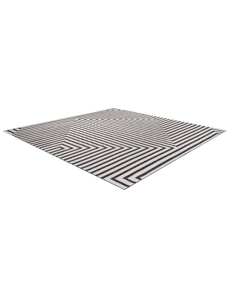 Detail image of 13' x 13' Easy-Clean Modern Indoor / Outdoor Square Rug