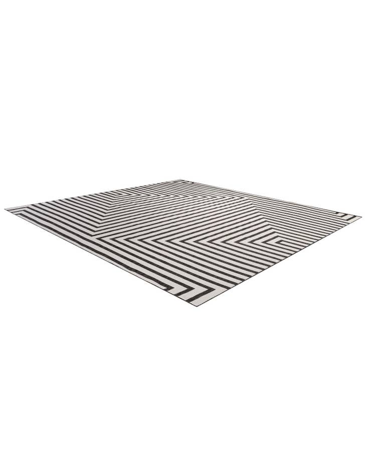 Detail image of 13' x 13' Easy-Clean Modern Indoor / Outdoor Square Rug