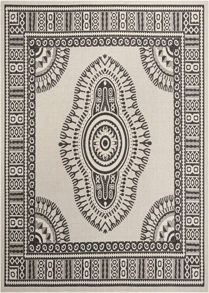 10' x 10' Easy-Clean Traditional Indoor / Outdoor Square Rug