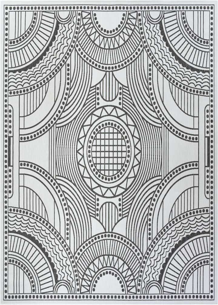 13' x 13' Easy-Clean Traditional Indoor / Outdoor Square Rug