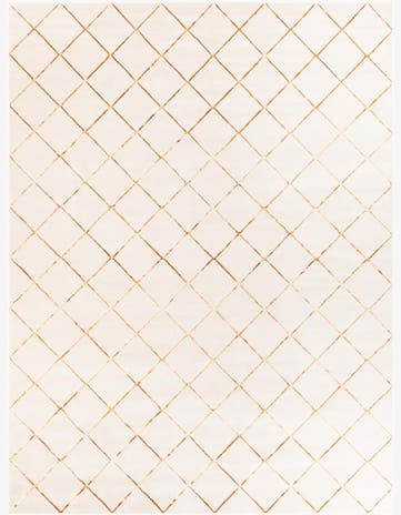 White and Gold Vogue Geo Rug