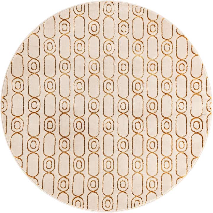 6' x 6' Vogue Geo Round Rug
