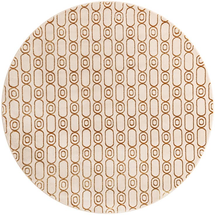 Detail image of 7' 10 x 7' 10 Vogue Geo Round Rug