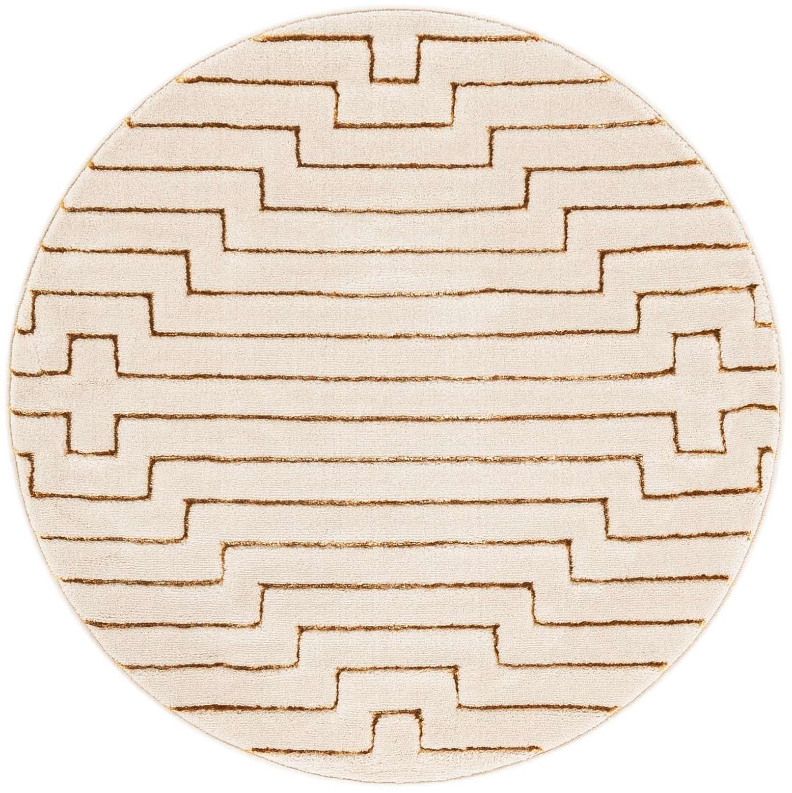 3' x 3' Vogue Geo Round Rug