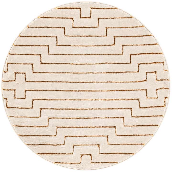3' x 3' Vogue Geo Round Rug