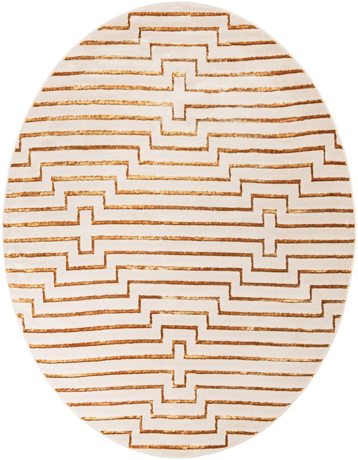 Detail image of 7' 10 x 7' 10 Vogue Geo Round Rug