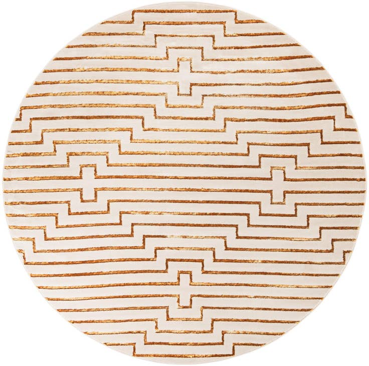 Detail image of 7' 10 x 7' 10 Vogue Geo Round Rug