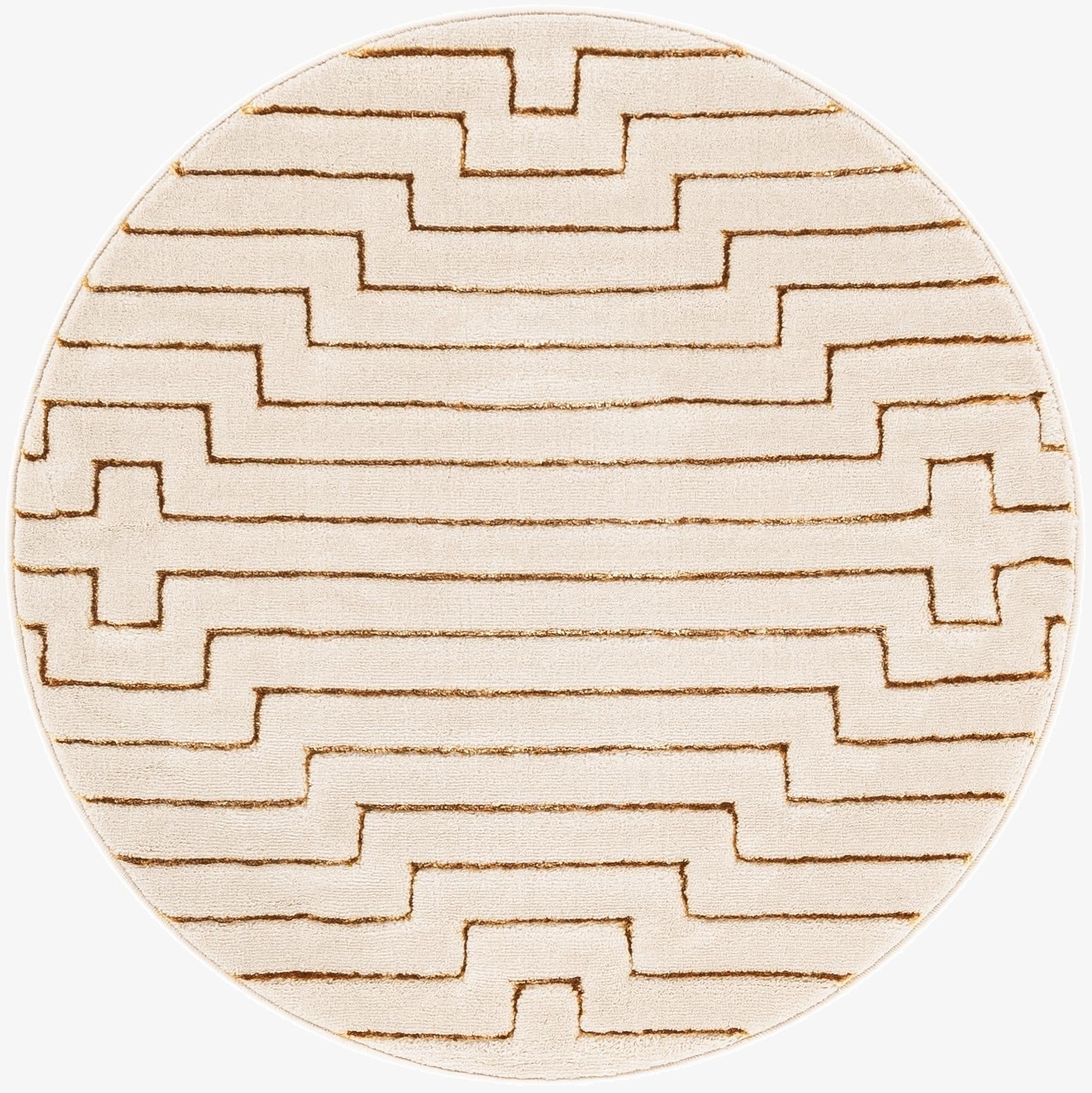 3' x 3' Vogue Geo Round Rug