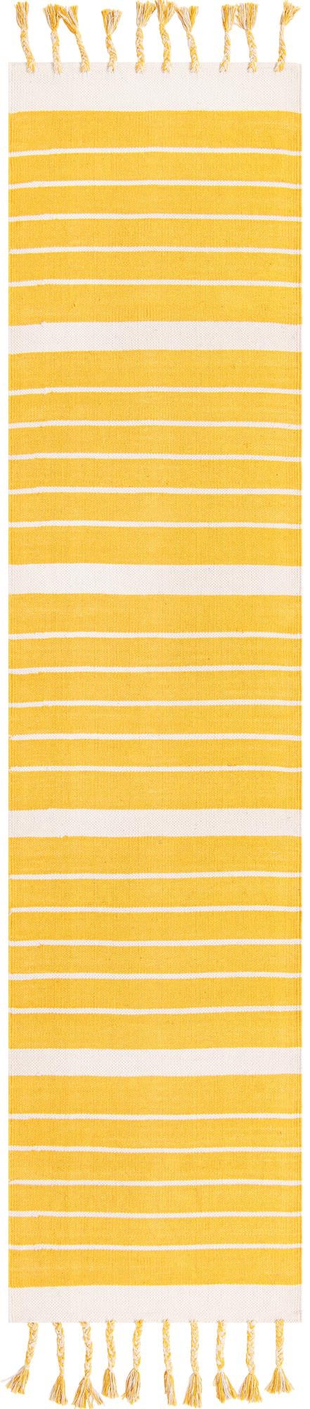 2' 7 x 10' Hand Woven Chindi Cotton Runner Rug