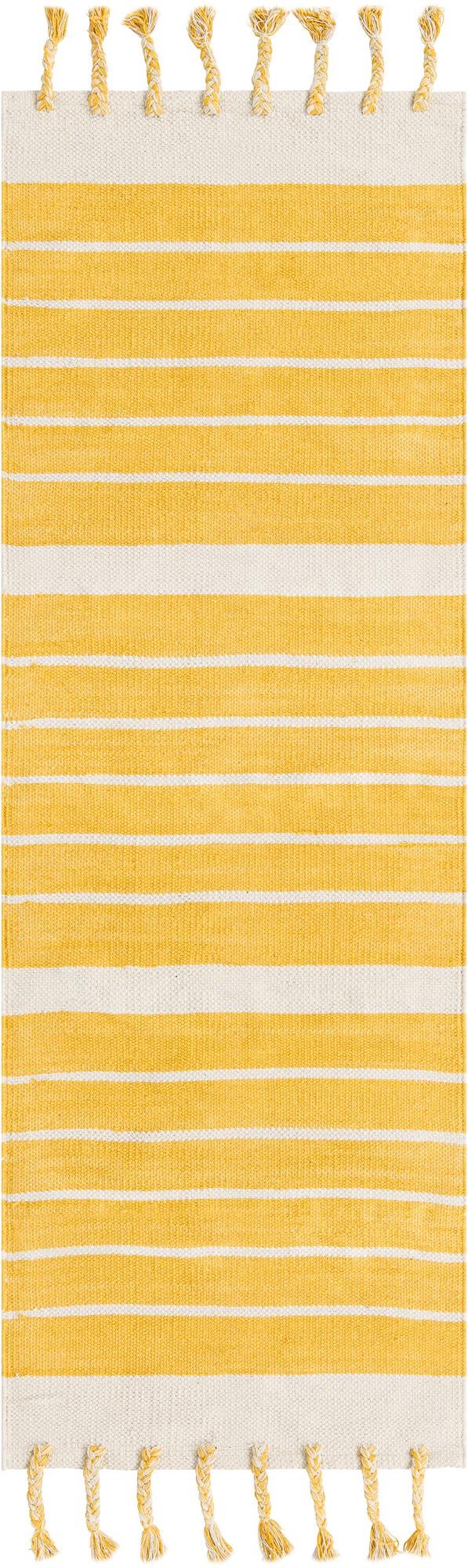 2' 2 x 6' 1 Hand Woven Chindi Cotton Runner Rug