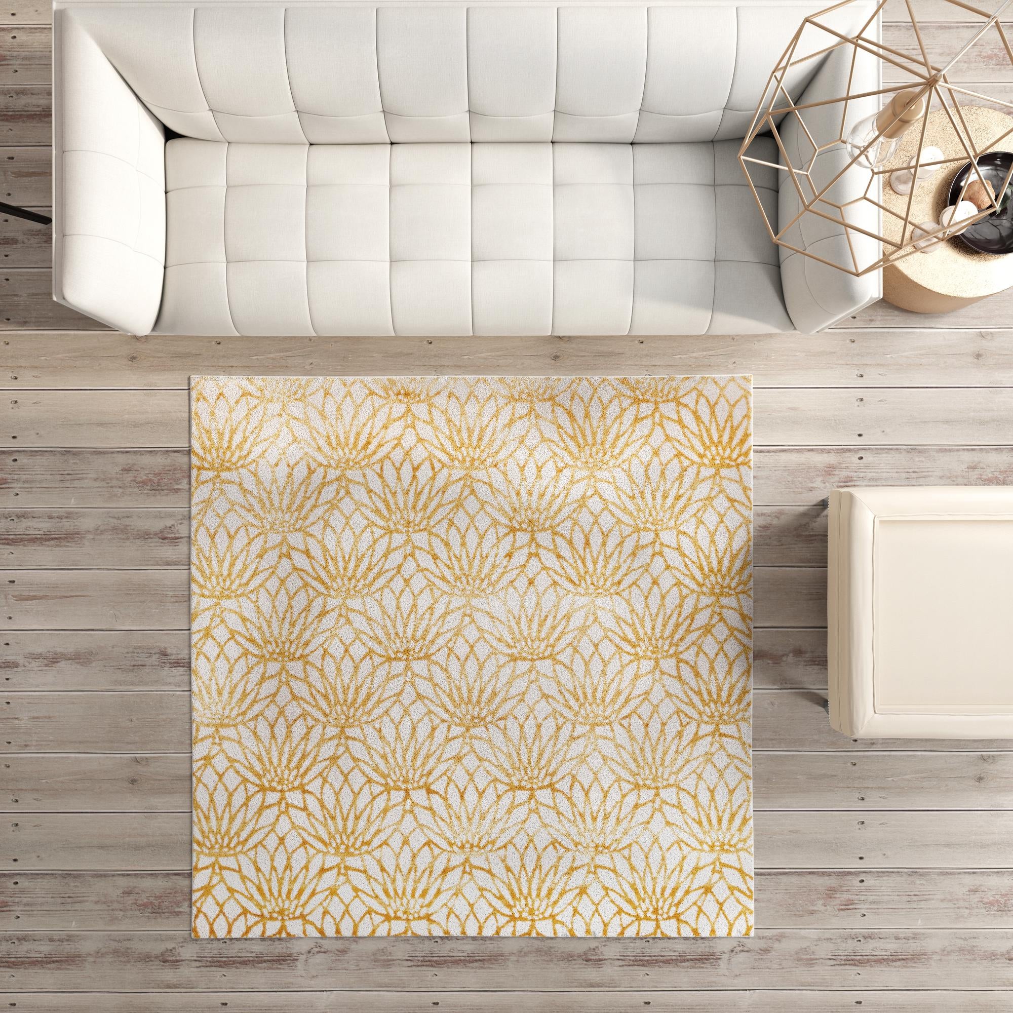 7' 10 x 7' 10 Marilyn Monroe™ Glam Dahlia Square Rug
