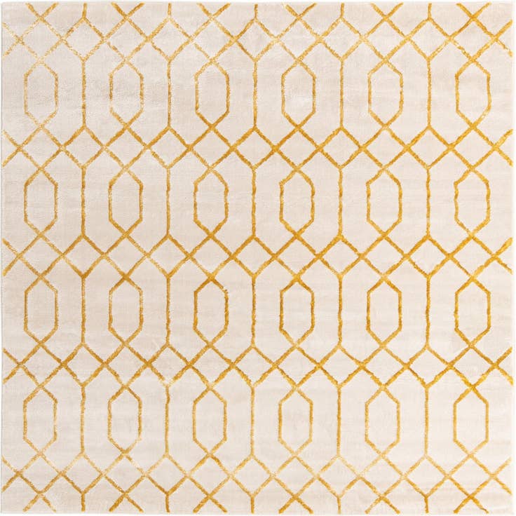 Detail image of 7' 10 x 7' 10 Marilyn Monroe™ Glam Trellis Square Rug