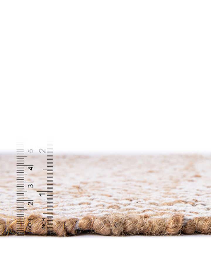 4' 1 x 6' 1 Handmade Braided Jute Rug