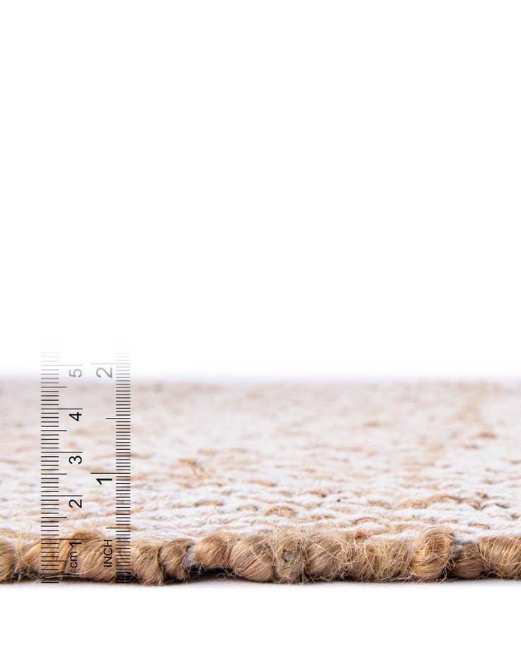 Detail image of 4' 1 x 6' 1 Handmade Braided Jute Rug