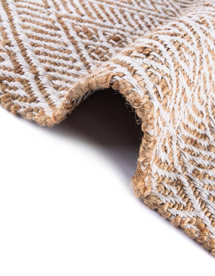 Detail image of 4' 1 x 6' 1 Handmade Braided Jute Rug
