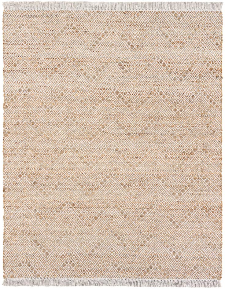Detail image of 6' 1 x 9'  Hand Braided Jute Rug