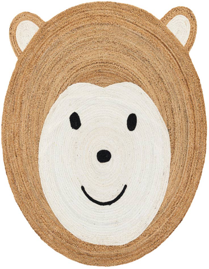 Detail image of 6' 1 x 6' 1 Kids Braided Jute Round Rug