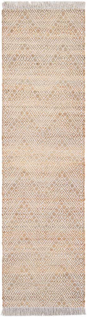 2' 7 x 10' Handmade Braided Jute Runner Rug