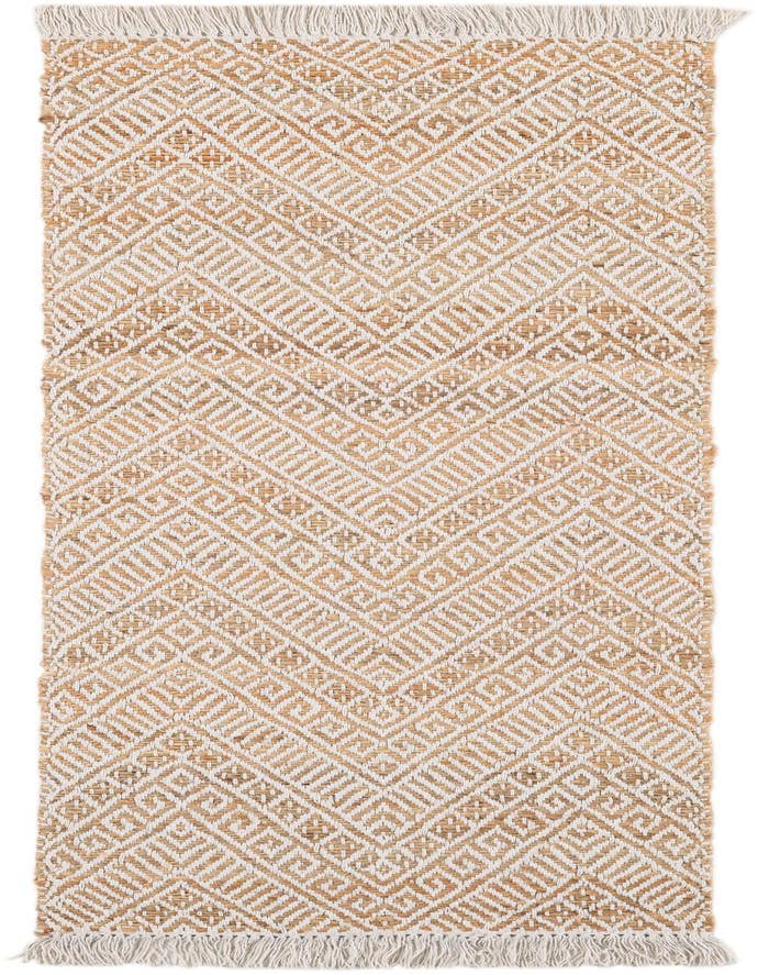 Detail image of 2' x 6' 1  Hand Braided Jute Runner Rug